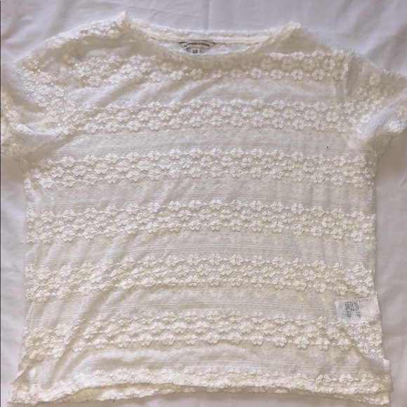 American Eagle see through cropped t-shirt - Picture 1 of 1